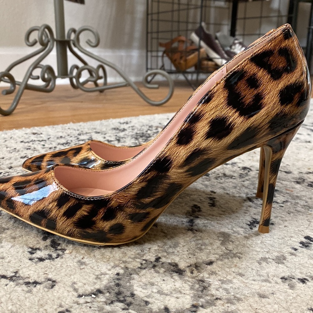 Elisabet Lang Leopard Print Heels